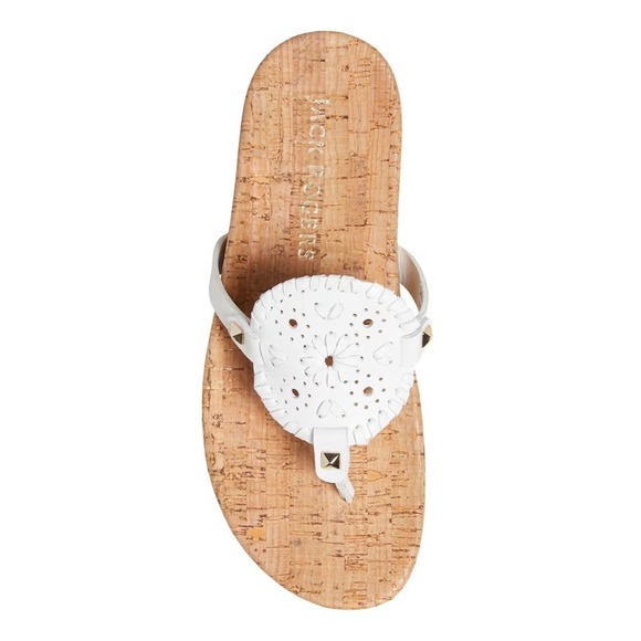 Jack Rogers Shoes Jack Rogers Cork Thong Sandal White